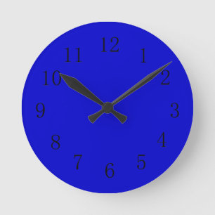 Horloge murale de la cuisine bleue moyenne