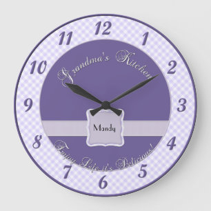 Horloge murale de la cuisine de Noël - Chex viole