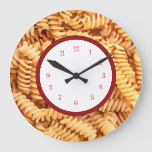 Horloge murale de la cuisine italienne de pâtes