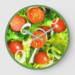 Horloge murale de la cuisine salée fraîche