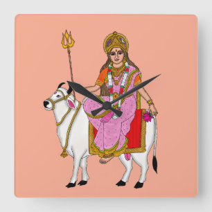 Horloge murale de la déesse Shailputri