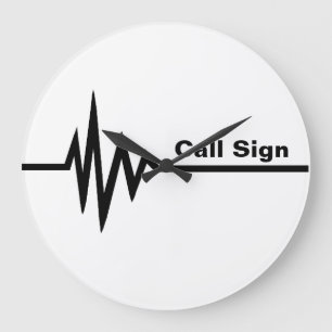 Horloge murale de la ligne de fréquence - Customis