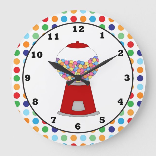 Horloge murale de la machine Red Gumball (Recto)