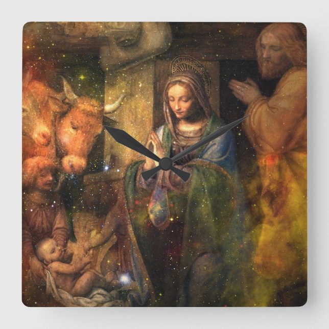 Horloge murale de la nativité (Recto)