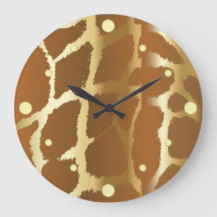 Horloge murale de la peau de girafe