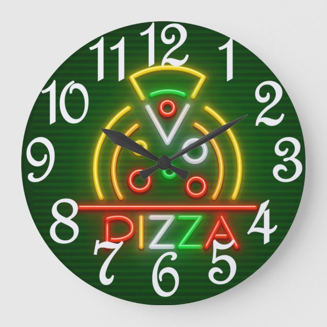 Horloge murale de la pizza (Recto)
