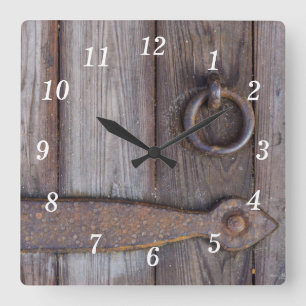 Horloge murale de la poignée de la porte de la cav