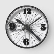 horloge murale de la roue de vélo