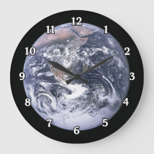 Horloge murale de la terre de planète