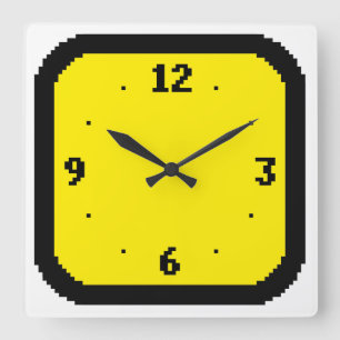 Horloge murale de l'Arcade de pixels 8 bits (n'imp
