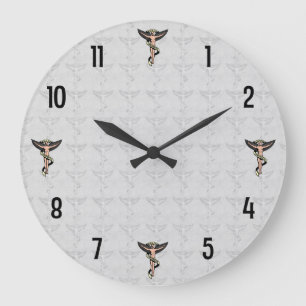 Horloge murale de l'Emblème Chiropratique