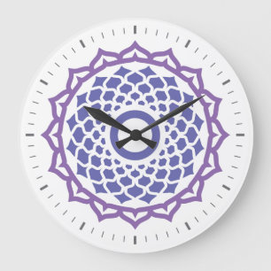 Horloge murale de l'énergie Chakra de la Couronne