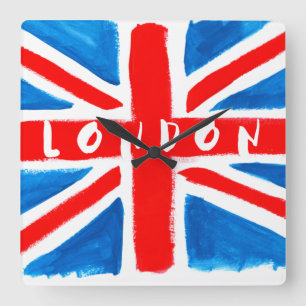 Horloge murale de Londres Union Jack
