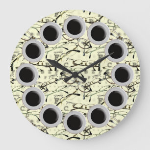 Horloge murale de lunettes