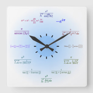 Horloge murale de maths