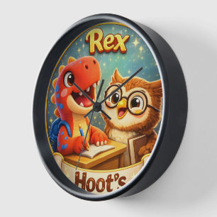 Horloge murale de nurserie éducative