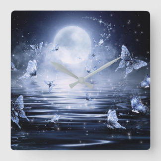 Horloge murale de papillon