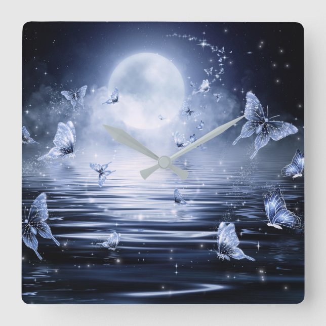 Horloge murale de papillon (Recto)