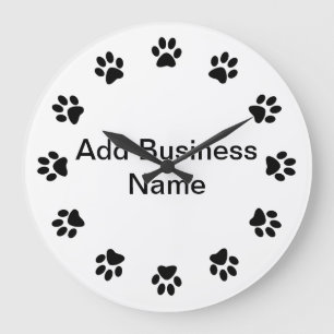 HORLOGE MURALE de PATTES de chien de magasin