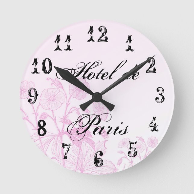 Horloge murale de pays français personnalisable (Recto)