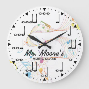Horloge murale de Personalizable de note de