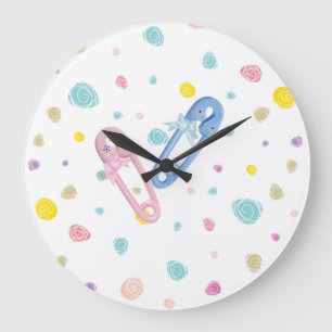 Horloge murale de pièce de bébé