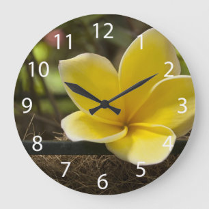 Horloge murale de Plumeria