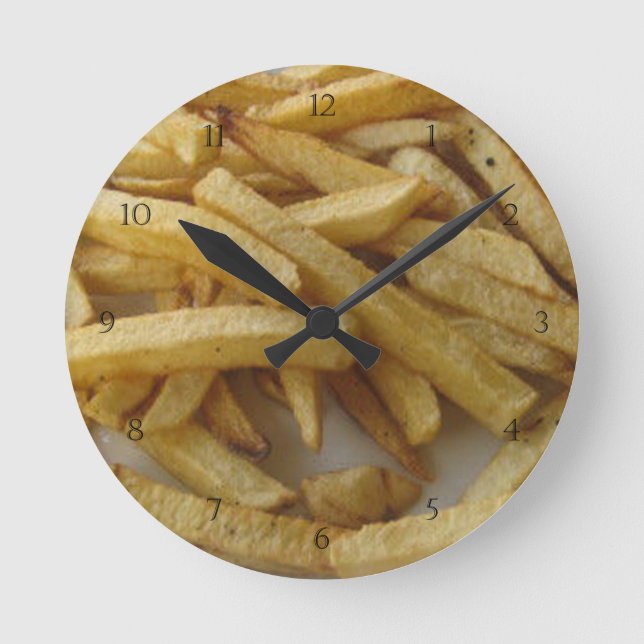 Horloge murale de pommes frites (Recto)