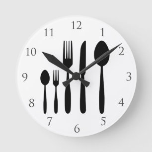 Horloge murale de restaurant avec des nombres