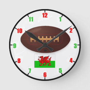Horloge murale de rugby de Gallois