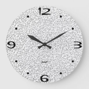 Horloge murale de salle de bain blanche Nouvelle m
