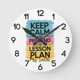 Horloge murale de salle de classe « Garder son cal