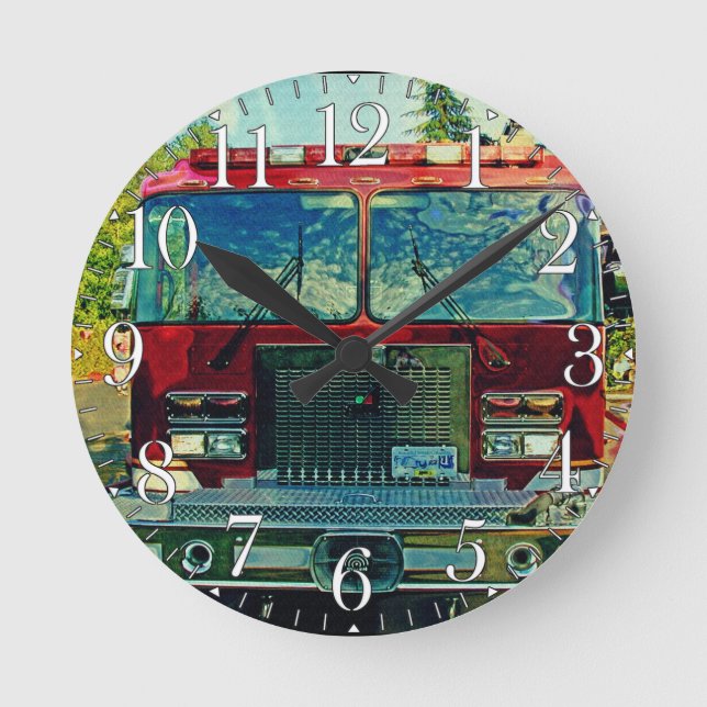 Horloge murale de sapeurs-pompiers du feu et de (Recto)