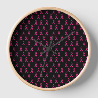Horloge murale de sensibilisation au cancer du sei