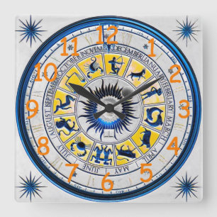 Horloge murale de signes