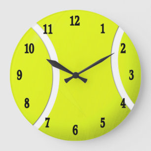 Horloge murale de sport de balle de tennis