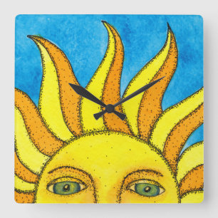 Horloge murale de Sun d'été