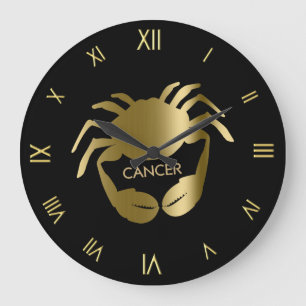 Horloge murale de symbole de zodiaque de Cancer