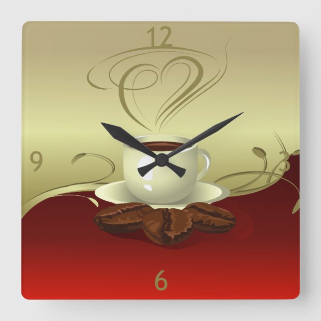 Horloge murale de temps de café (1) (Recto)