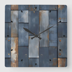 Horloge murale de texture métallique