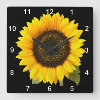 Horloge murale de tournesol