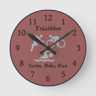 Horloge murale de triathlon