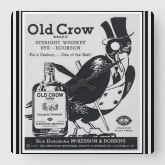 Horloge murale de Whiskey Old Crow