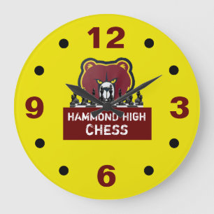Horloge murale d'échecs de HAMMOND HIGH