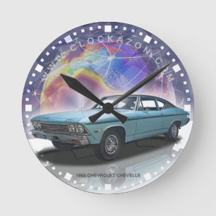 Horloge murale décorative de voiture de muscle