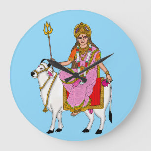Horloge murale déesse Shailputri