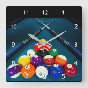 Horloge murale des billards