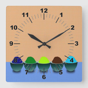 Horloge murale des coupes Icecream