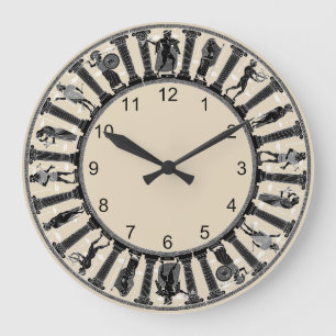 Horloge murale des divinités grecques