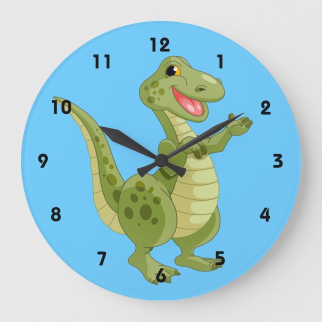 Horloge murale des enfants Dinosaure (Recto)